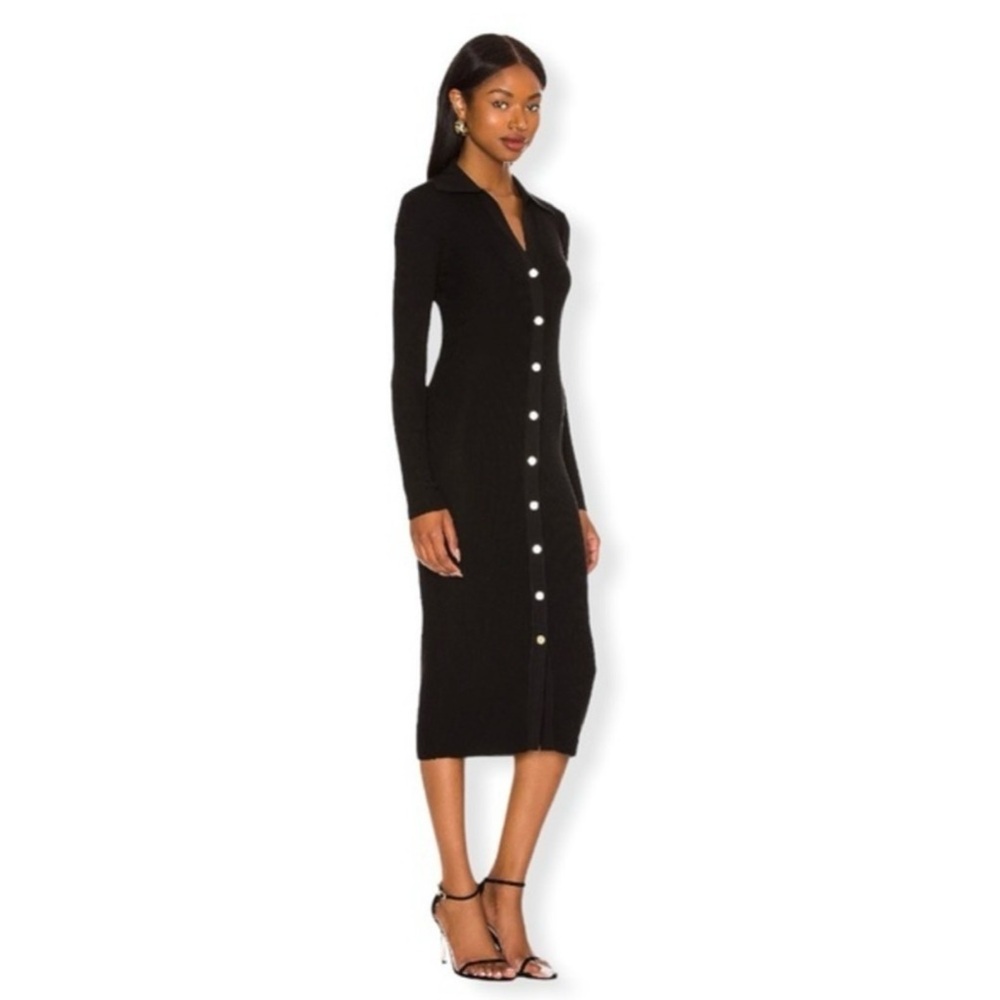 NWT Alice + Olivia Alcina Long Sleeve Button Up Dress